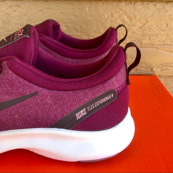 Nike Flex Experience 8 Running Shoes Burgundy Ash - Picture 4 of 11